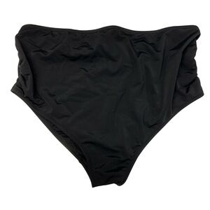 Isabel Maternity Rusched Sides Black Swim Bottoms Size XL